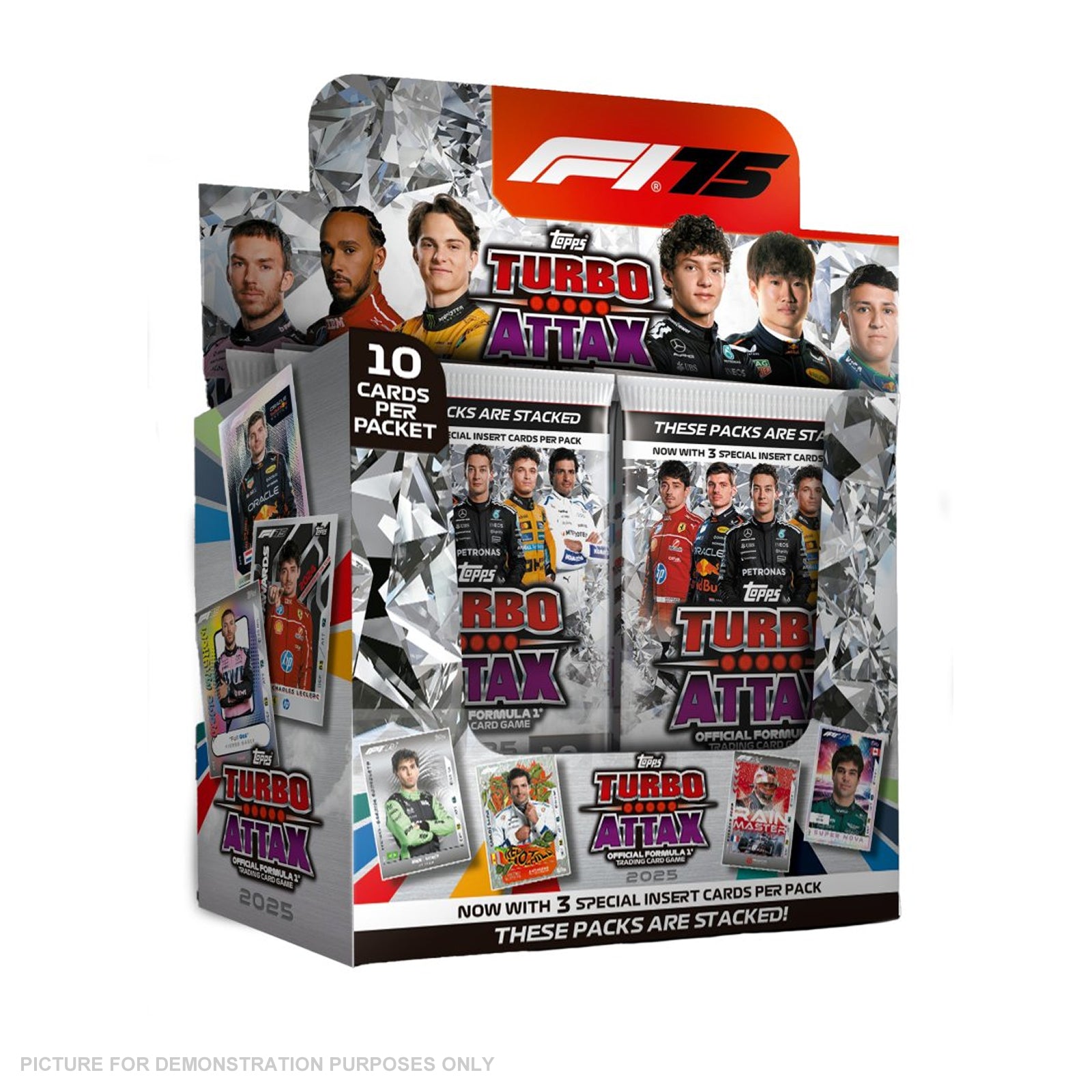 Topps Formula 1 Trading Card Game - F1 Turbo Attax 2025 SEALED BOOSTER Box (24 Packs)