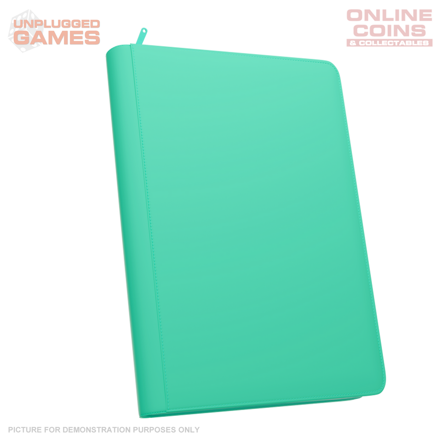 Palms Off Gaming Stealth 9 Pocket Zip Binder - Turquoise