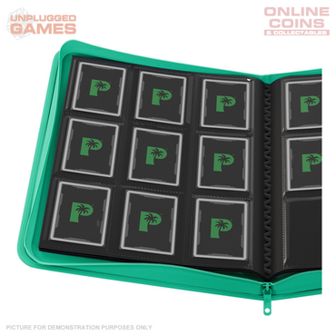 Palms Off Gaming Stealth 9 Pocket Zip Binder - Turquoise