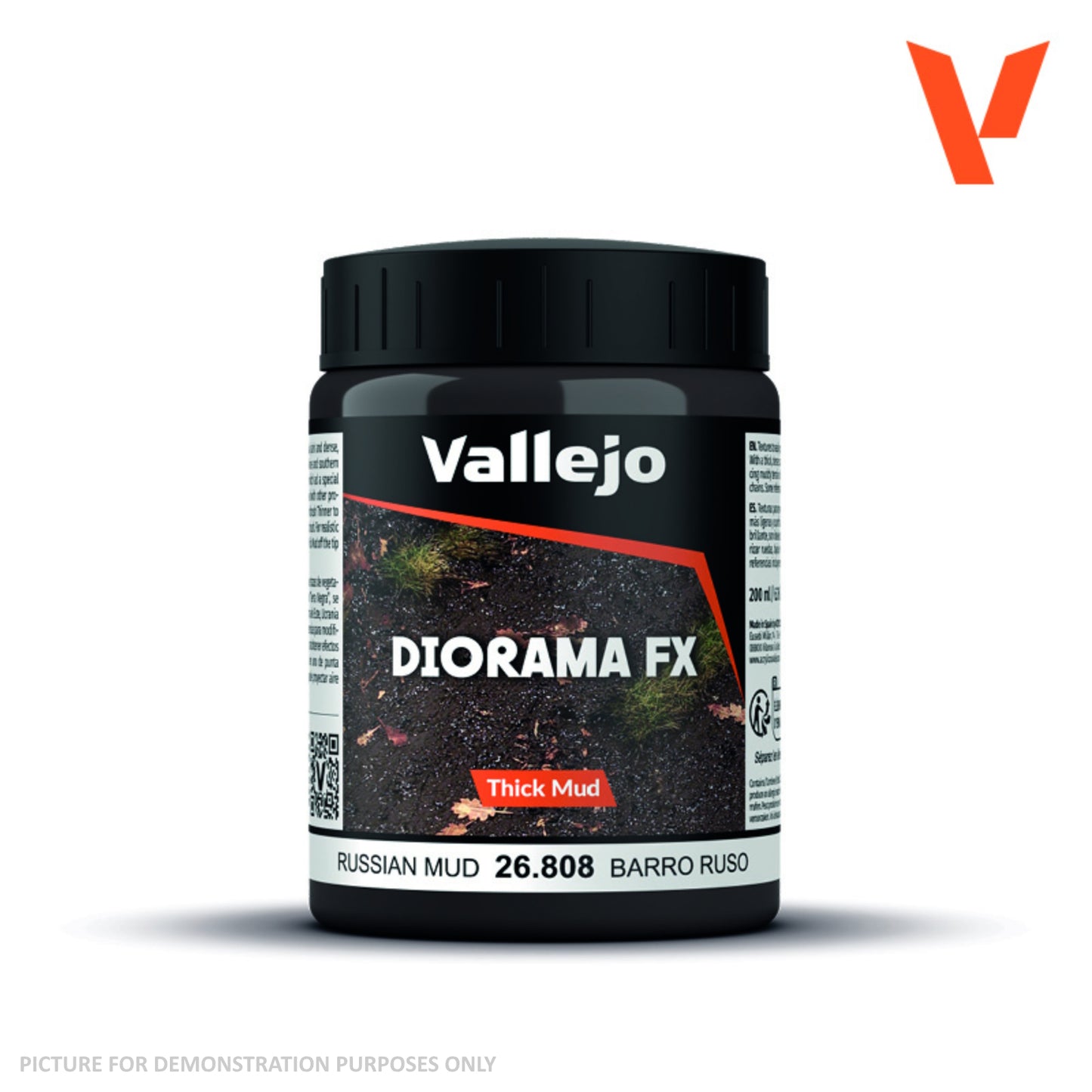 Vallejo Diorama Effects - 26.808 Thick Mud Acrylic Russian Thick Mud 200ml