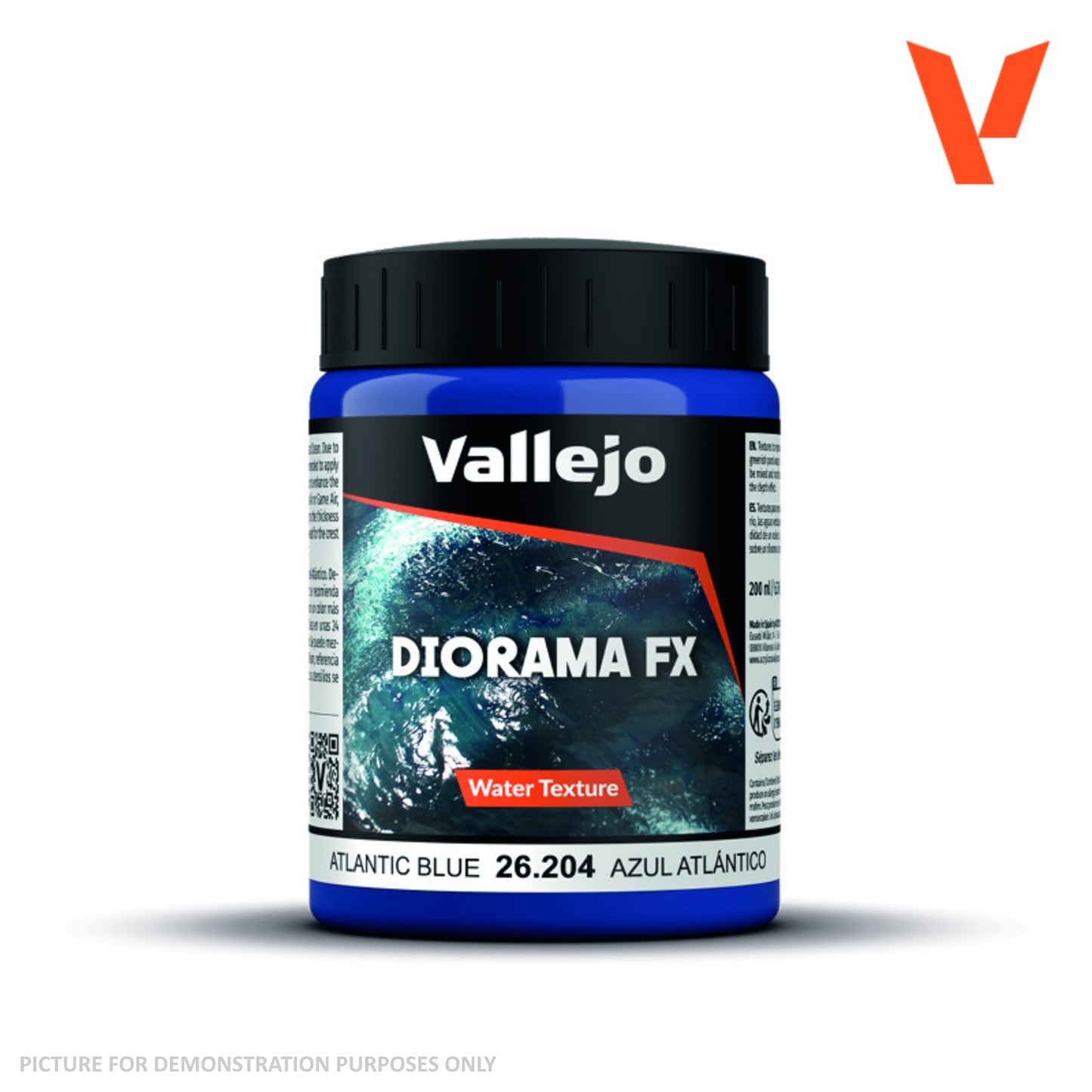 Vallejo Diorama Effects - 26.204 Water Texture Acrylic Atlantic Blue 200ml