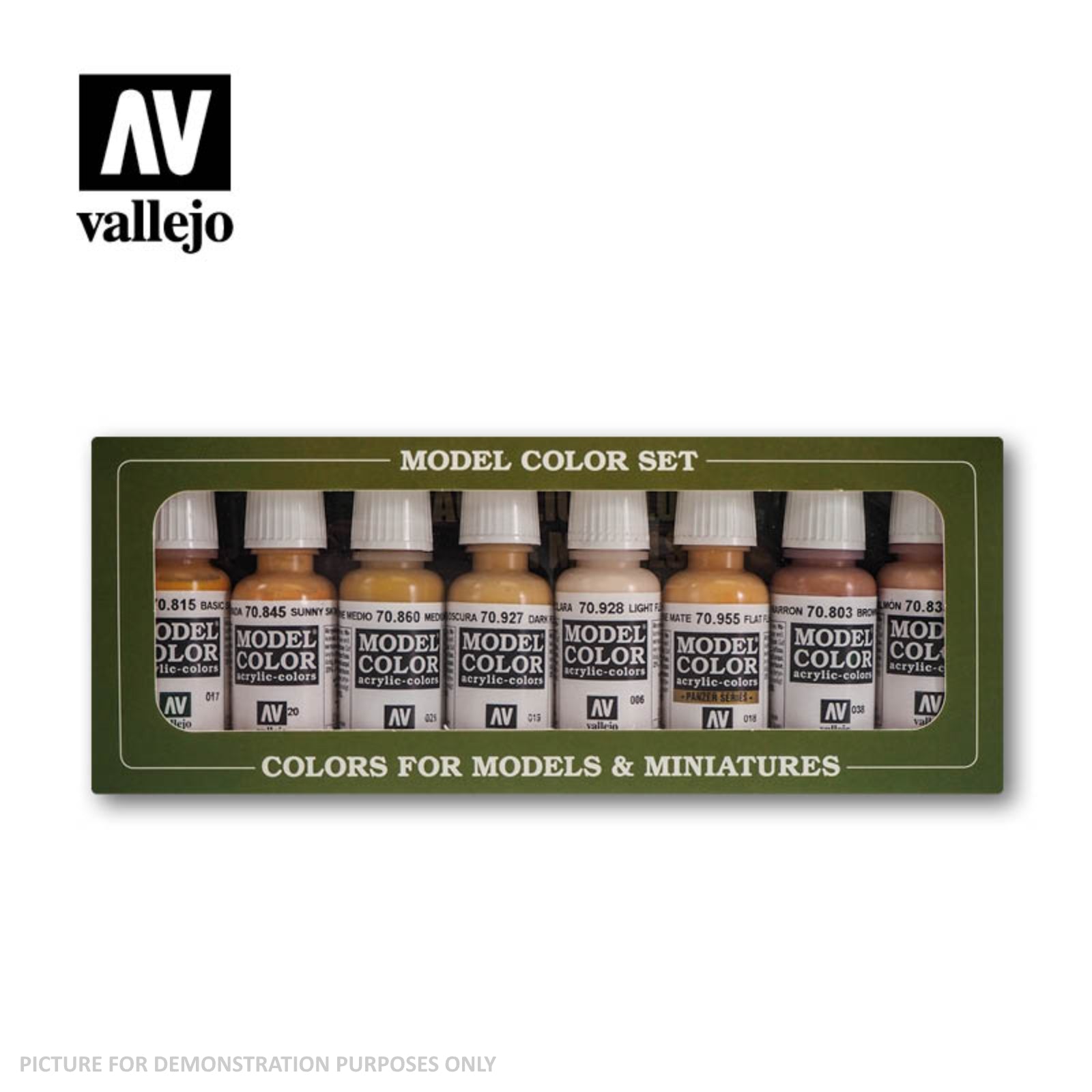 Vallejo Model Colour - Face & Skin Tones 8 Colour Set