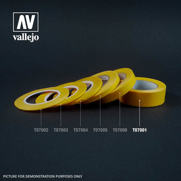 Vallejo Hobby Tools - Precision Masking Tape 18mmx18m - Single Pack