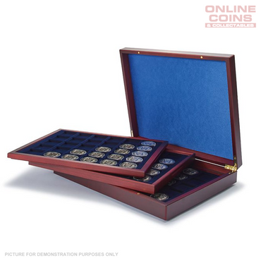 Lighthouse Volterra Trio deLuxe Presentation Case 3 Trays 90 x 39mm Compartments (Suitable For All 50c Coins In Capsules)