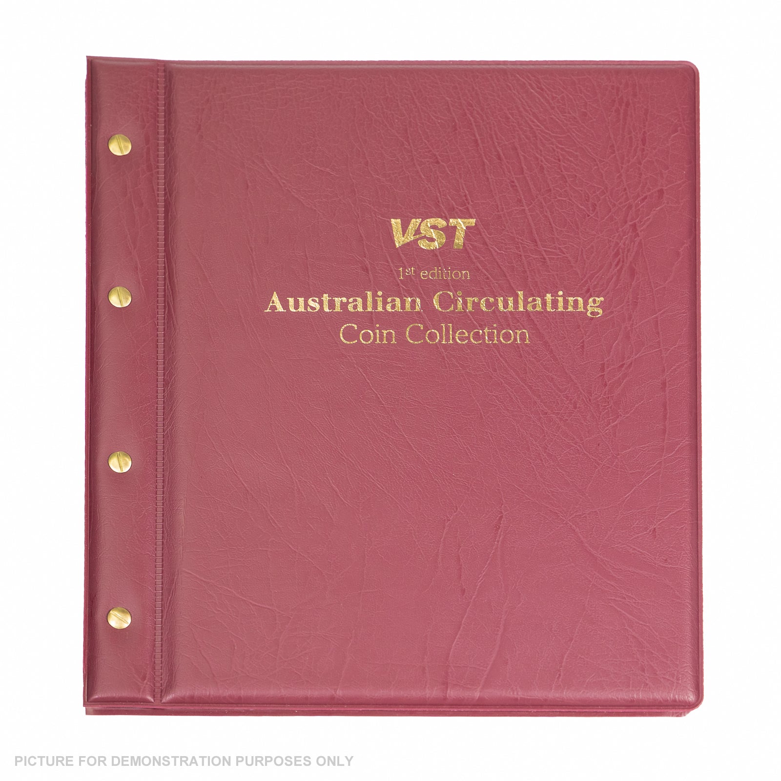 VST 1st Edition (NEW Design) Burgundy Australian Circulated Decimal Coin Album (1966–2023)