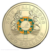 2025 $2 Wallabies & Wallaroos - 2$ Coloured Uncirculated Two Coin Set