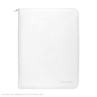 Ultra Pro VIVID 9-Pocket Zippered PRO Binder - WHITE