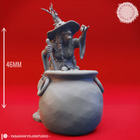 YKS Miniatures - Barovian Witch - Cauldron (M)