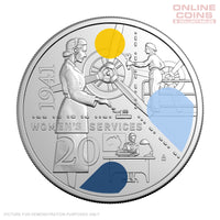 2026 20c Coloured Uncirculated - 1941 Service Amid Strife - Women's Service