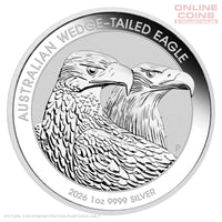 2026 Perth Mint - Wedge Tailed Eagle 1oz 99.99% Silver Coin in Nobile Case