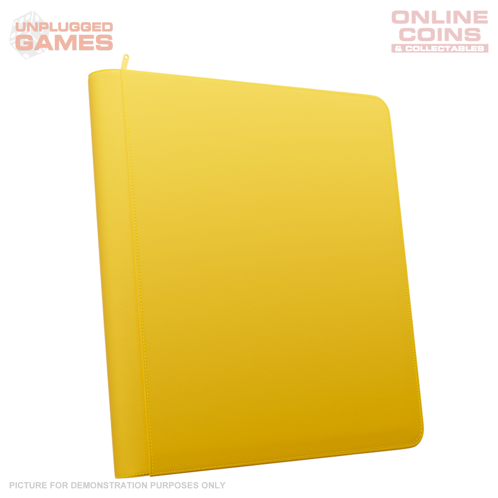 Palms Off Gaming Stealth 12 Pocket Zip Binder - YELLOW