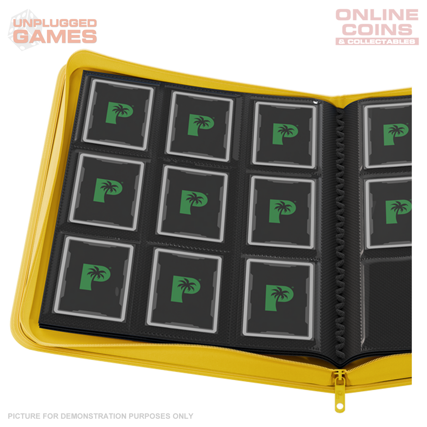 Palms Off Gaming Stealth 9 Pocket Zip Binder - Yellow