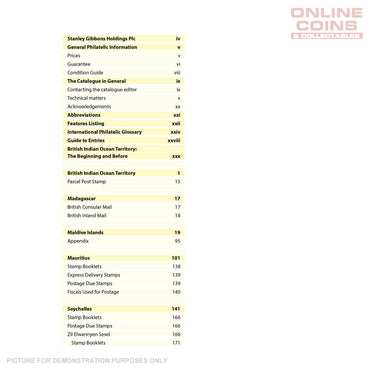 Stanley Gibbons Indian Ocean Stamp Catalogue 4th Edition Soft Cover Book