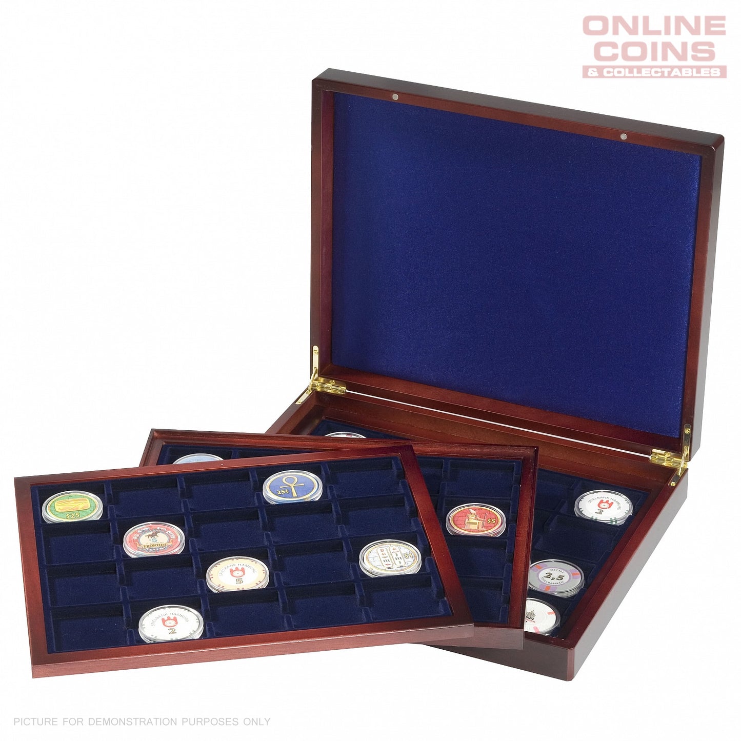 Lighthouse Volterra Trio deLuxe Presentation Case 3 Trays 60 x 48mm Compartments