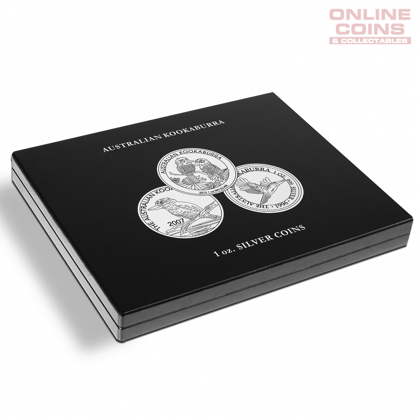 Lighthouse Presentation Case for 20 Kookaburra Silver Coins in Capsules - Black