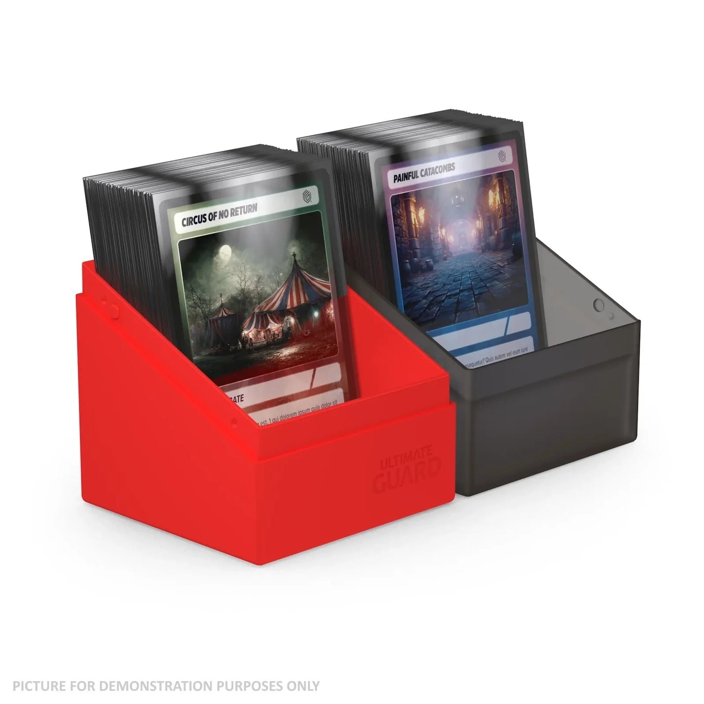 Ultimate Guard SYNERGY Boulder 100+ Deck Box - BLACK / RED
