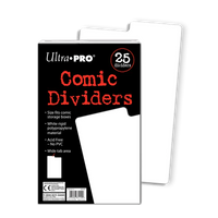 Ultra Pro Comic Storage Dividers pack of 25 - WHITE