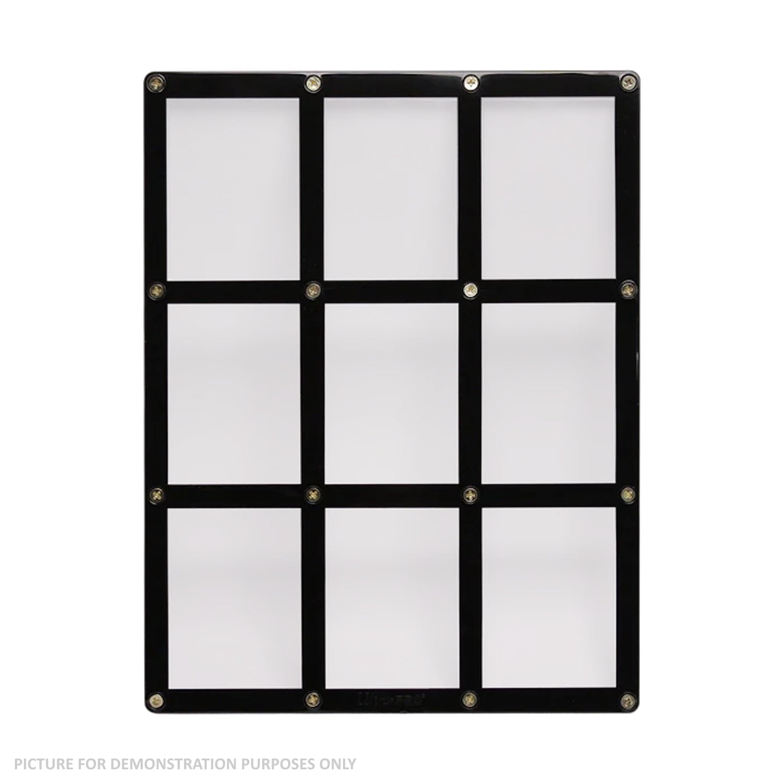 Ultra Pro Black Frame 9 Card Screwdown Holder