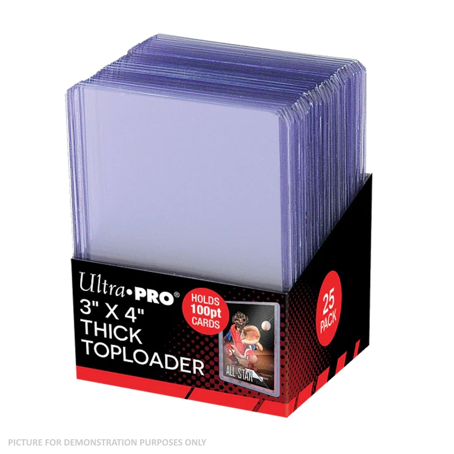 Ultra Pro 100pt CLEAR Toploaders - PACK OF 25