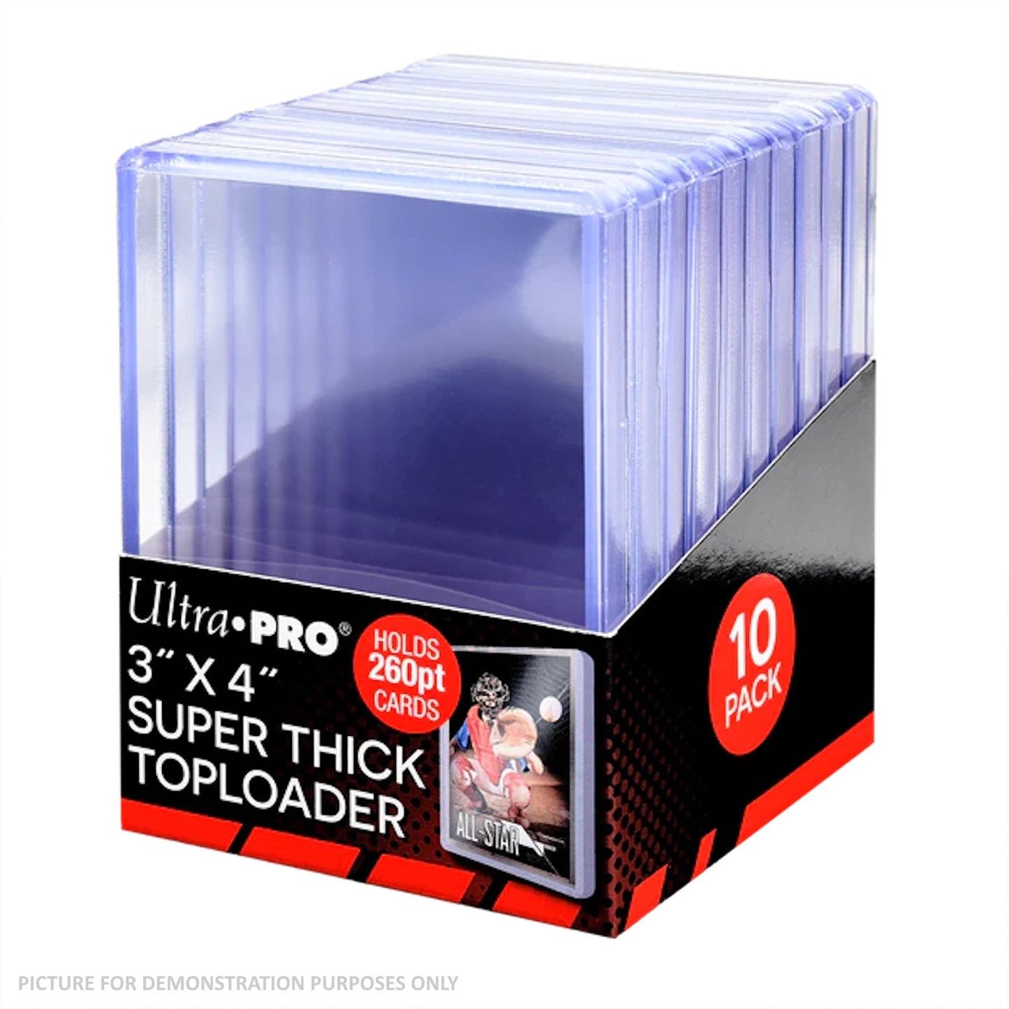 Ultra Pro 260pt CLEAR Toploaders - PACK OF 10