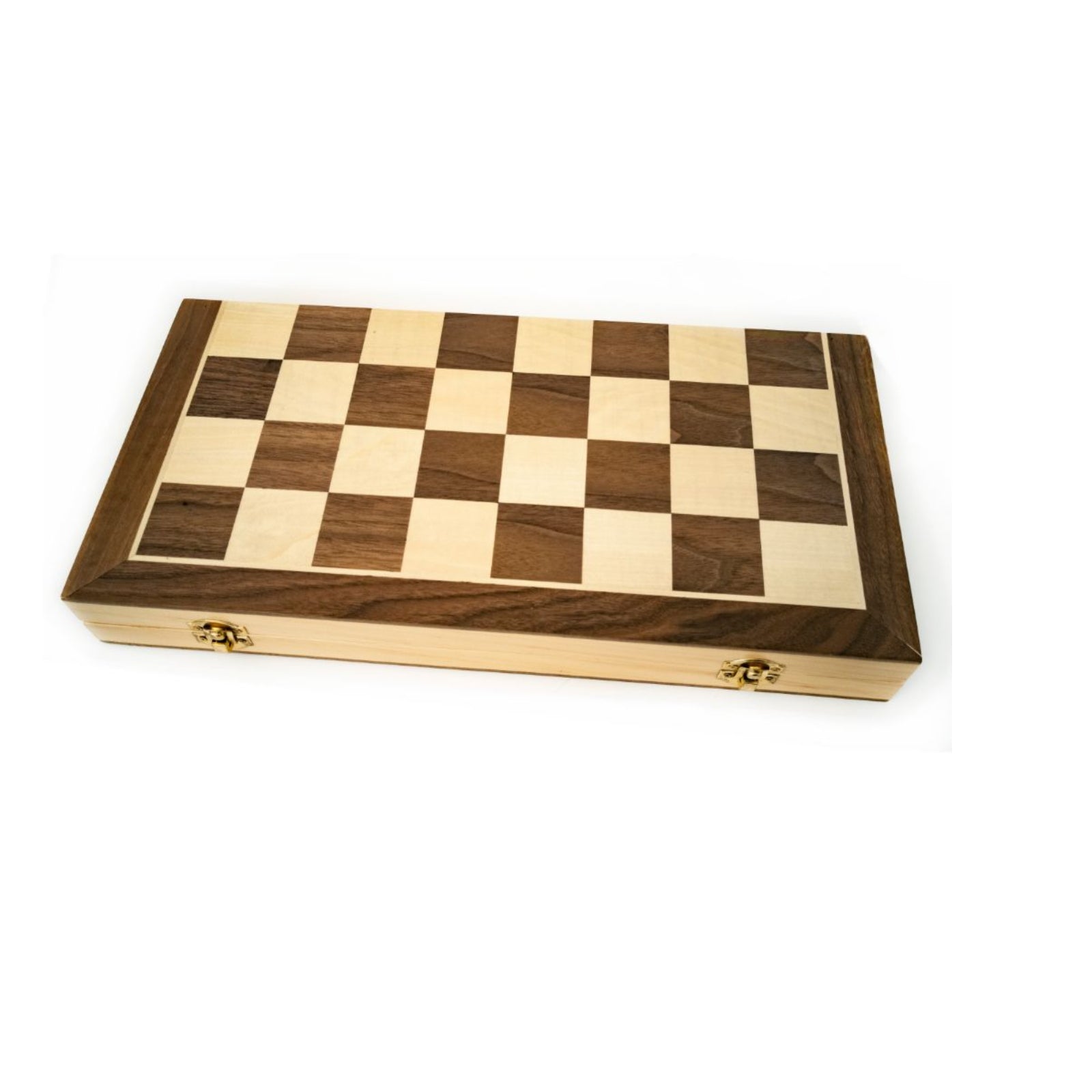 Wooden Folding Chess Checkers Backgammon Set 40cm