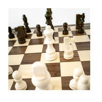 Wooden Folding Chess Checkers Backgammon Set 40cm