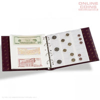 Lighthouse - Classic Leather Numis Coin and Banknote Album With Slipcase - Dark Brown