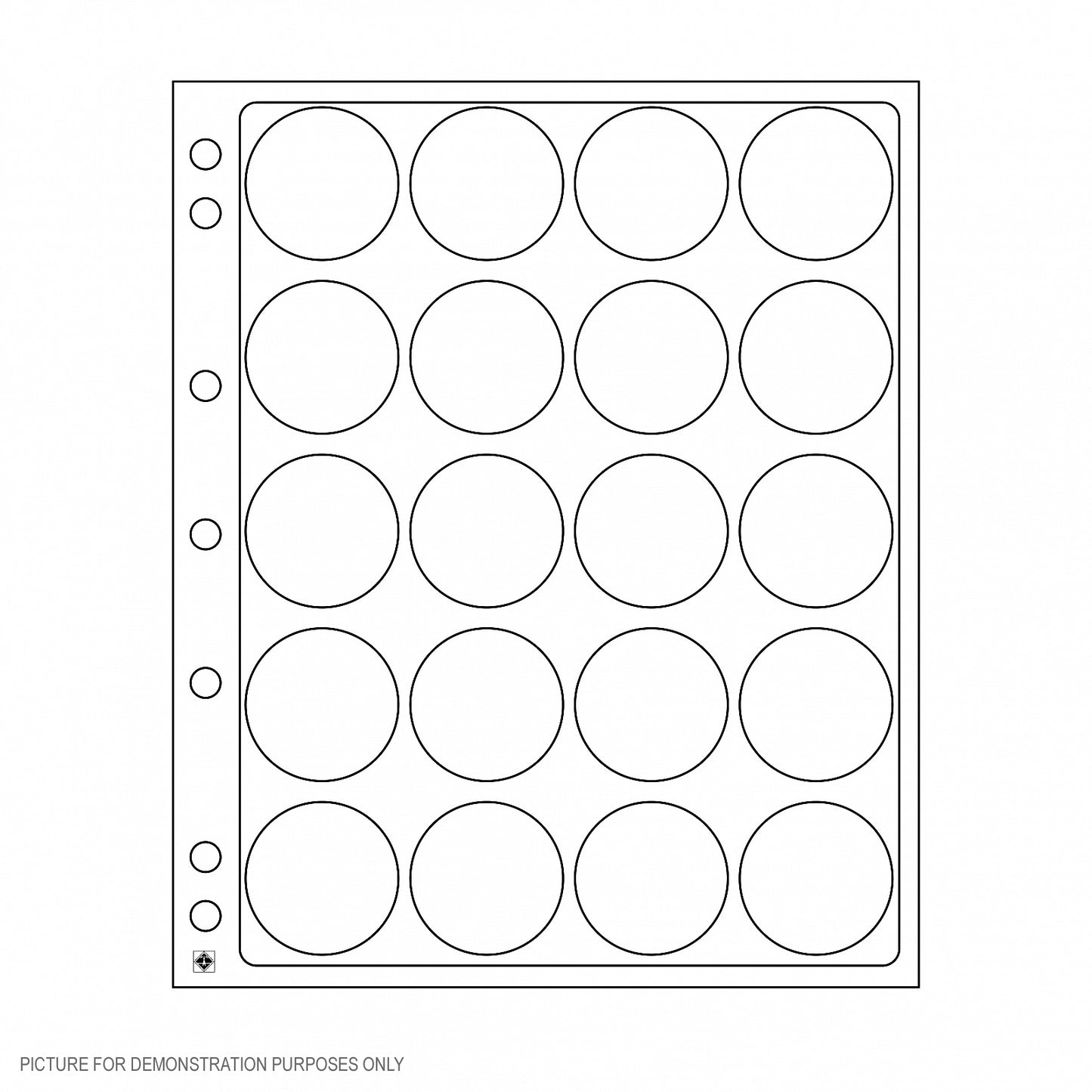 Lighthouse ENCAP 38-39 Clear Pages for 20 Coin Capsules