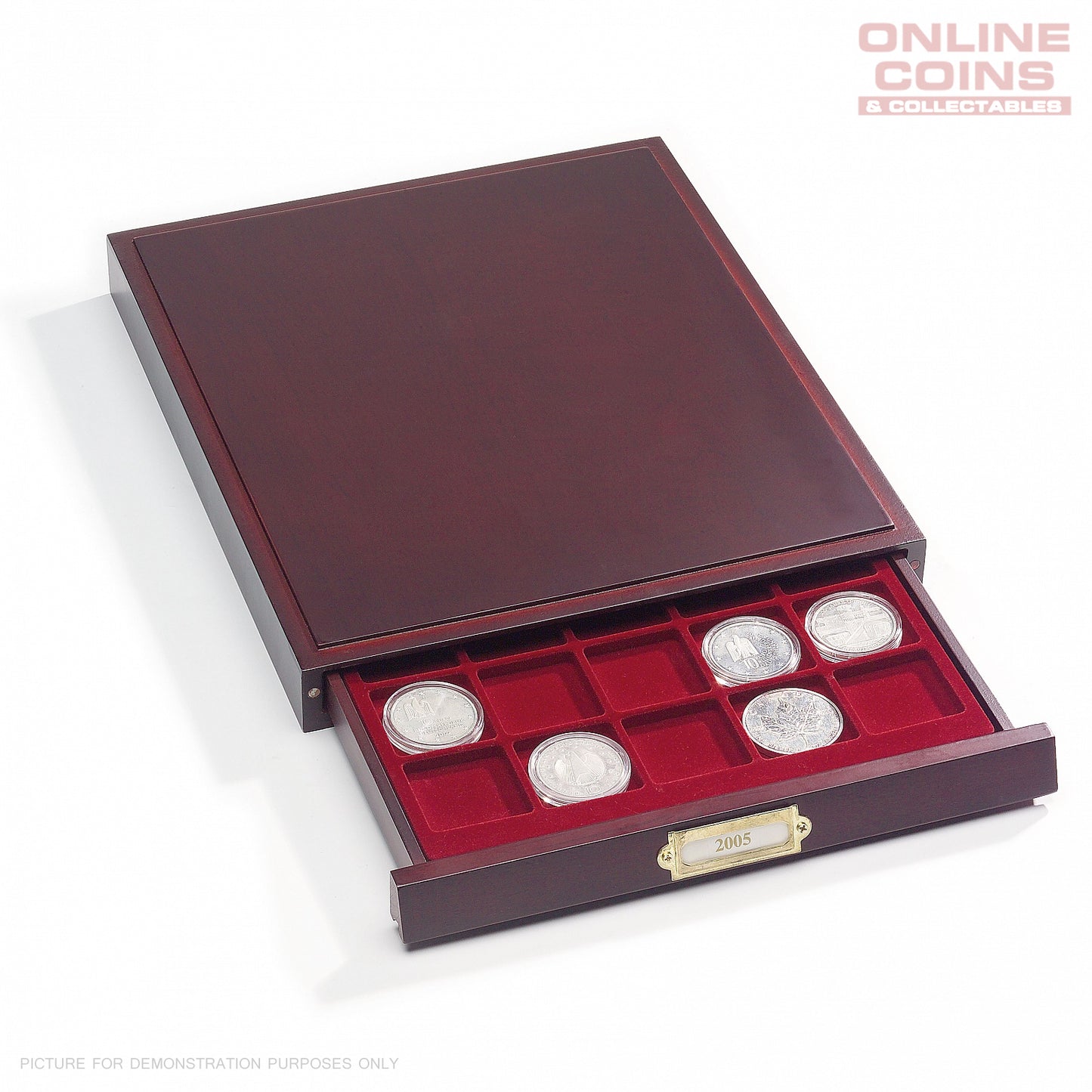 LIGNUM Coin Drawer - 35 Square Compartments Up To 35mm