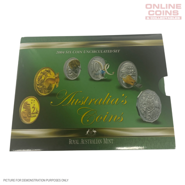 2004 Six Coin Uncirculated Year Set  - Australia's Coins Come Alive