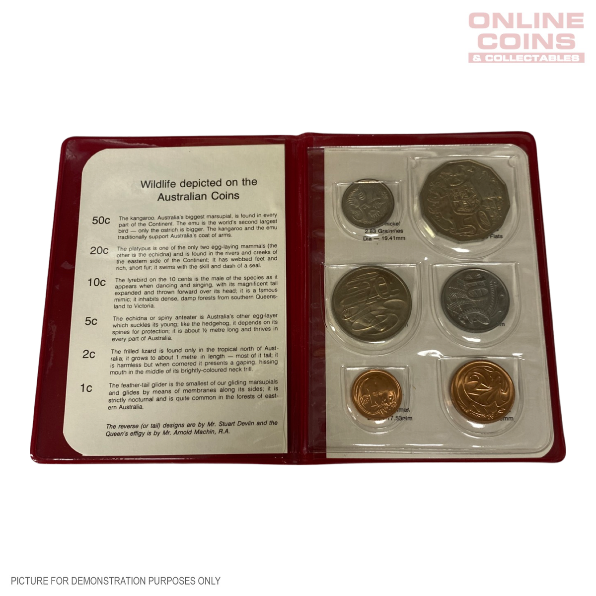 1980 Coin Set 1980 Six Coin Uncirculated Year Set – Online Coins and Collectables