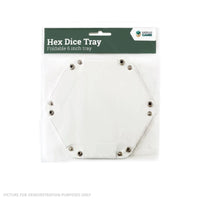 LPG Hex Dice Tray - 6" White