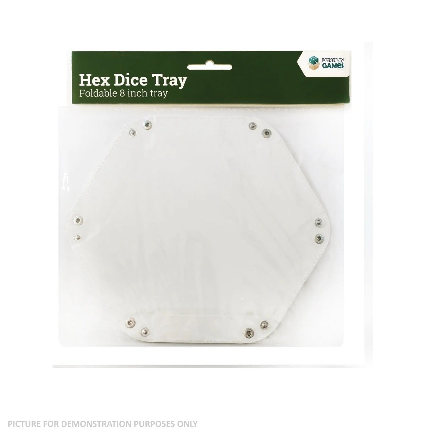 LPG Hex Dice Tray - 8" White