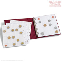 Lighthouse - Numis Coin Album With Slipcase Including 5 Pages - Red