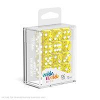 Oakie Doakie D6 Dice 16mm (12) - TRANSLUCENT YELLOW