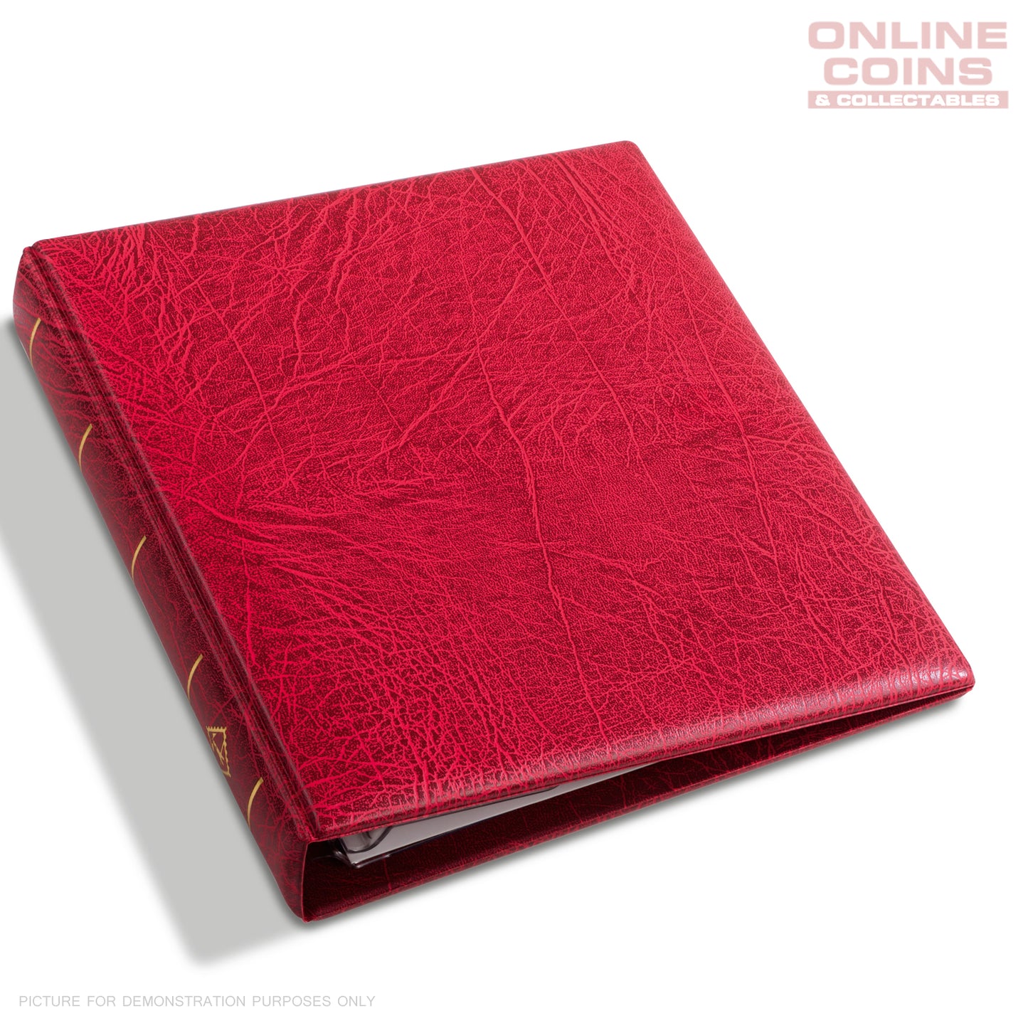 Lighthouse - OPTIMA F Binder and Slipcase for Coins, Stamps & Banknotes - RED