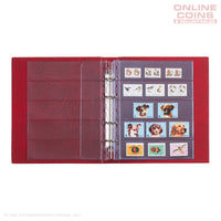 Lighthouse - OPTIMA F Binder and Slipcase for Coins, Stamps & Banknotes - RED