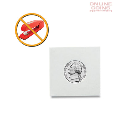 Peel-N-Seal Flips 2x2 - Adhesive - NICKLE - 100 pack (Suitable for Australian $2 Coins)