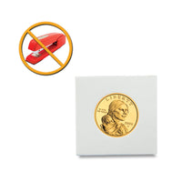 Peel-N-Seal Flips 2x2 - Adhesive - Small Dollar - 100 pack (Suitable for Australian $1, Half Penny, 10c and Shilling Coins)