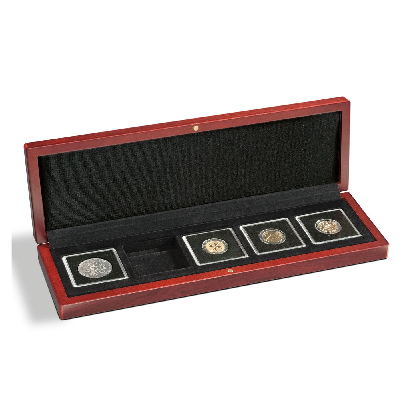 Lighthouse Volterra Timber Coin Presentation Case for Five Quadrum Capsules