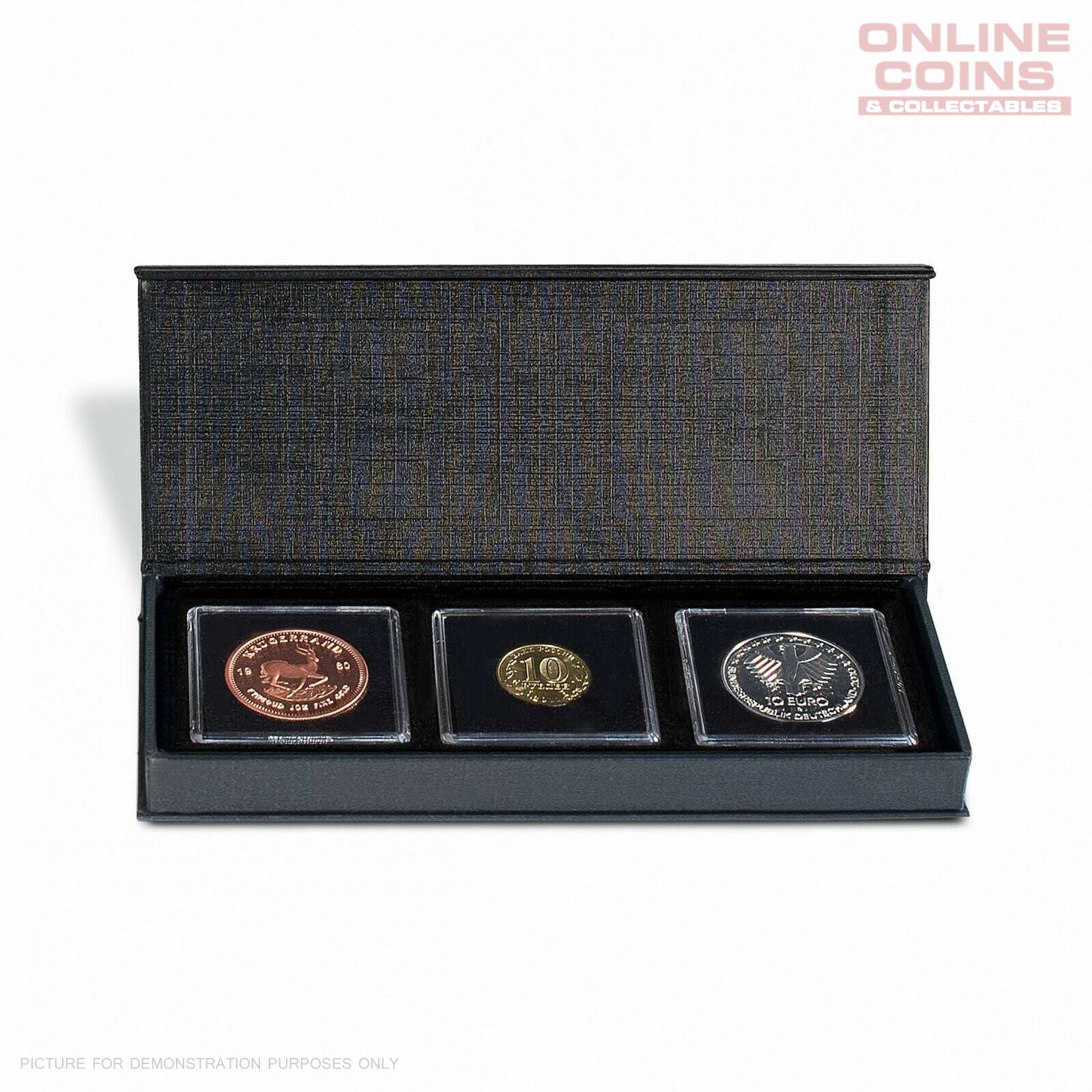 Lighthouse Airbox Coin Display Case for 3 Quadrum Capsules