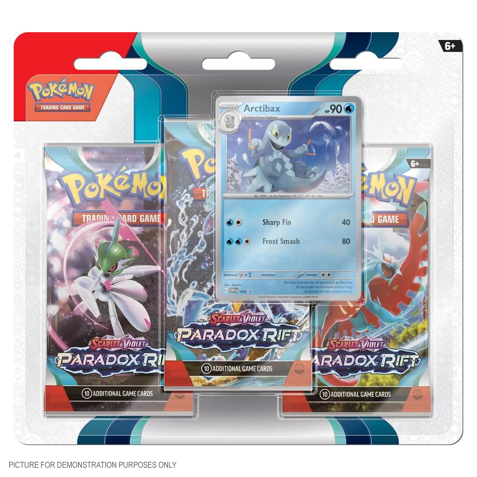 Pokemon TCG - Paradox Rift - Three Booster Blister - Arctibax