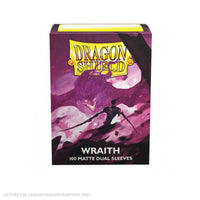 Dragon Shield 100 Standard Size Card DUEL Sleeves - Matte Wraith