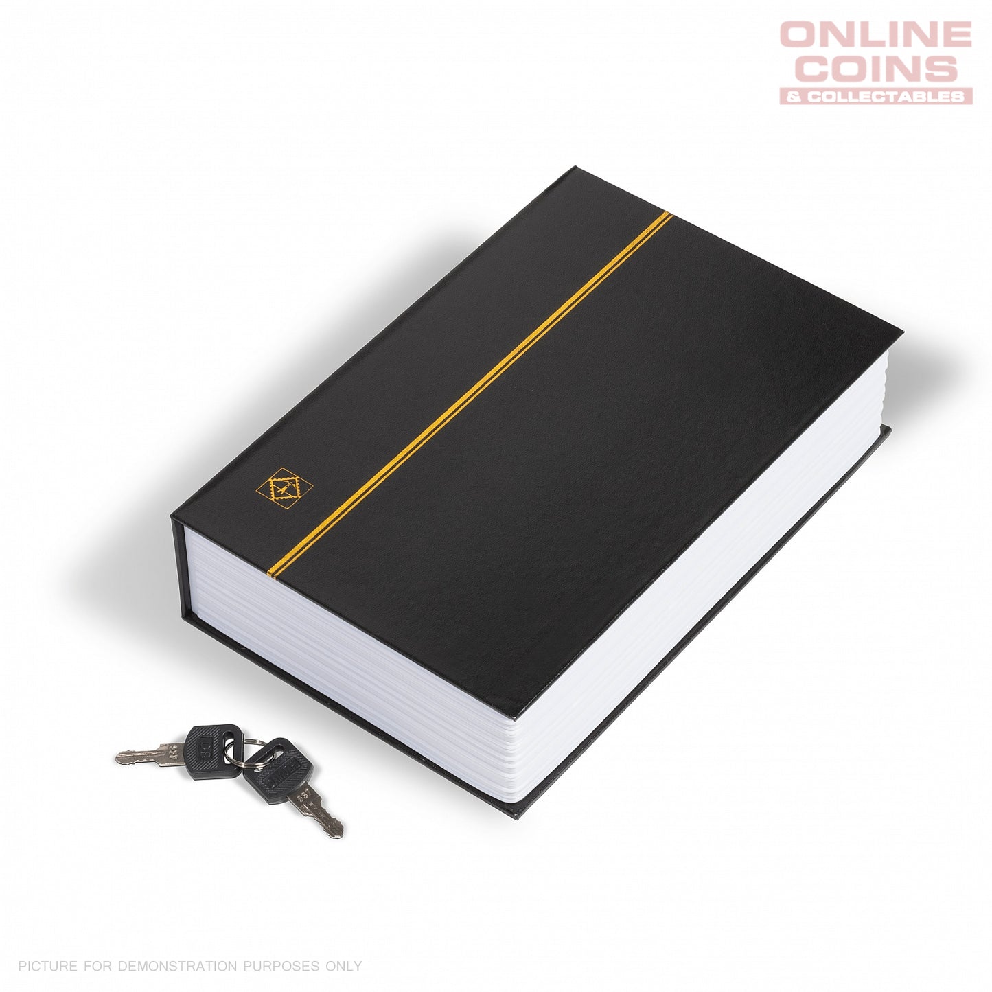 Lighthouse BOOK SAFE - Black with Gold Coloured Embossing