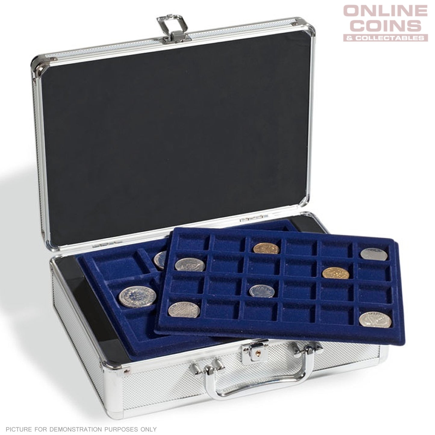 Lighthouse - Aluminium CARGO S6 (KOS) Coin Case for 112 Coins Including 6 Trays