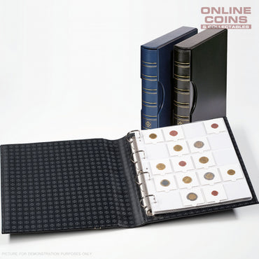 Lighthouse - Classic Grande Album With Slipcase Including 10 Pages for 2x2 Coin Holders - BLACK