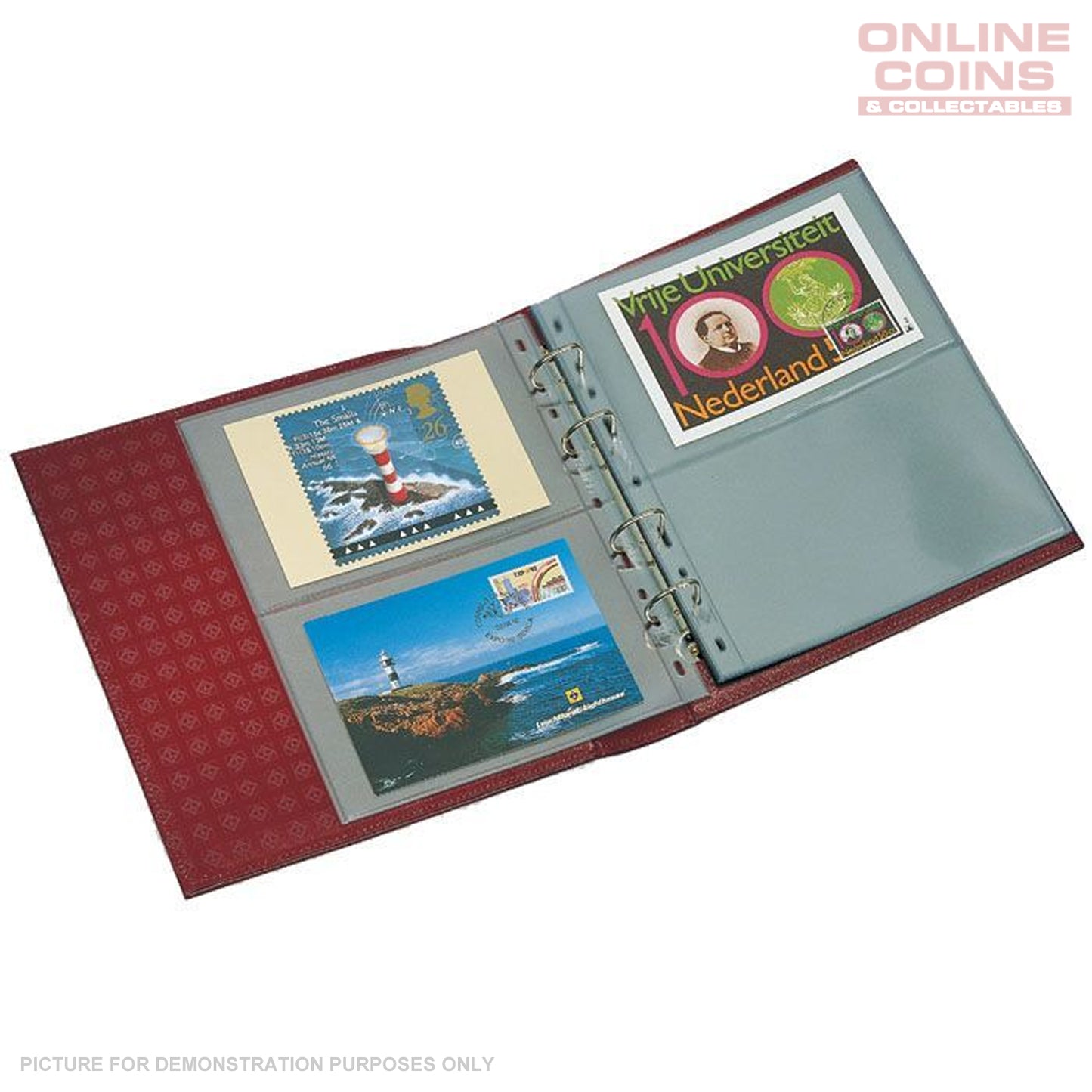 Lighthouse - Classic Optima Coin, Stamp & Banknote Album Without Slipcase - GREEN