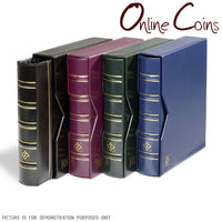 Lighthouse Classic Optima Coin Album With Slipcase & 10 Mixed Coin Pages - BLACK
