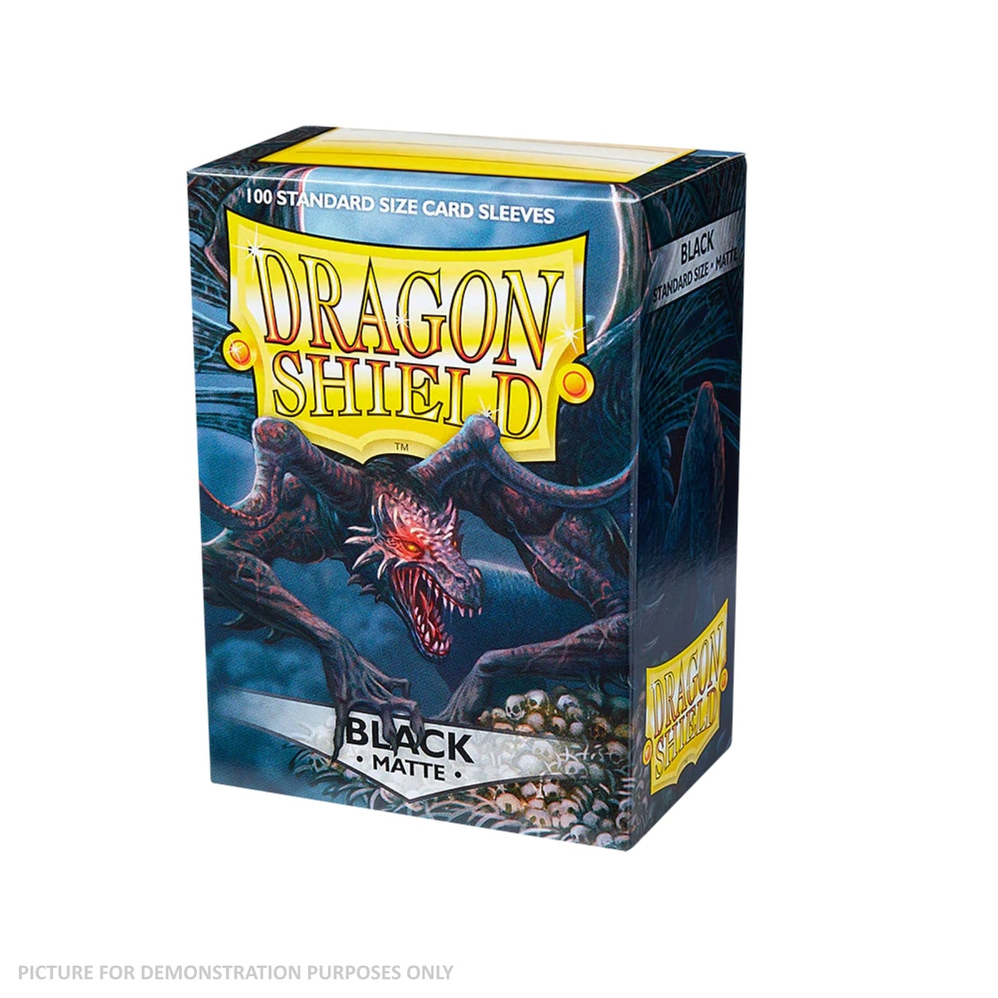 Dragon Shield 100 Standard Size Card Sleeves - Matte Black