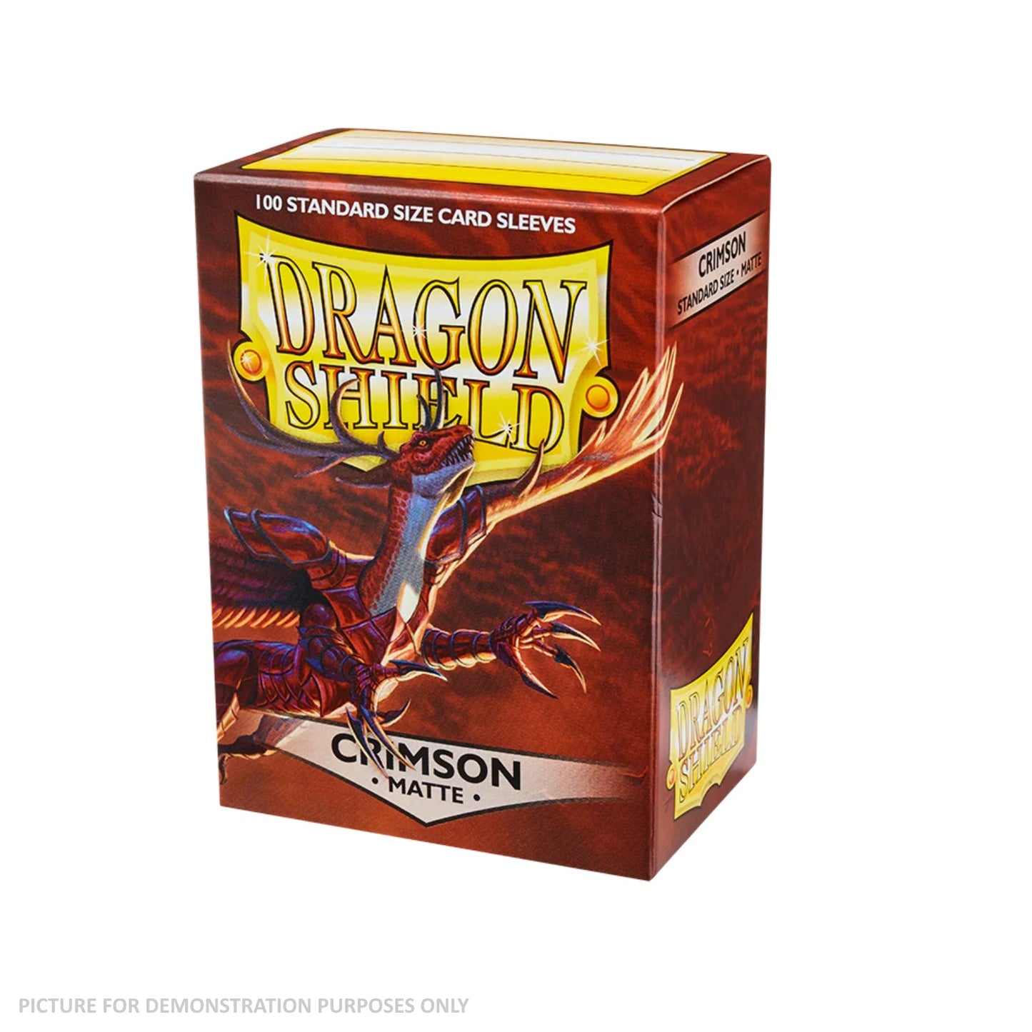 Dragon Shield 100 Standard Size Card Sleeves - Matte Crimson